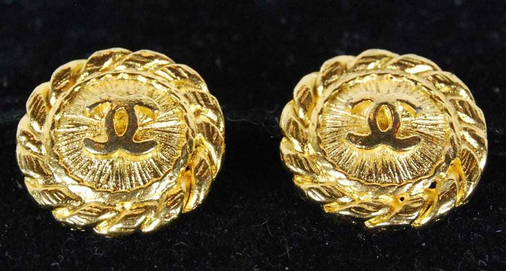 Gold Tone Chanel Buttons
