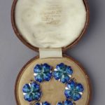 Enamelled Art Nouveau buttons made in Birmingham